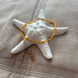 Golden Beaded Anklet